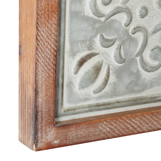 Brown Farmhouse Wood Wall Clock